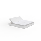 Vela Square Daybed With 4 Reclining Backrest Canopy Bundle