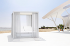 Vela Square Daybed With 2 Reclining Backrests Canopy Bundle